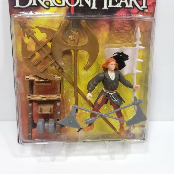 Dragonheart Kenner Kara with Axe Chopping Cart Action Figure 1996 New Sealed - Picture 2 of 5
